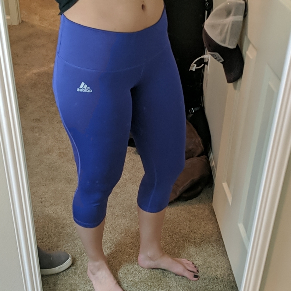 Adidas climalite crop workout leggings